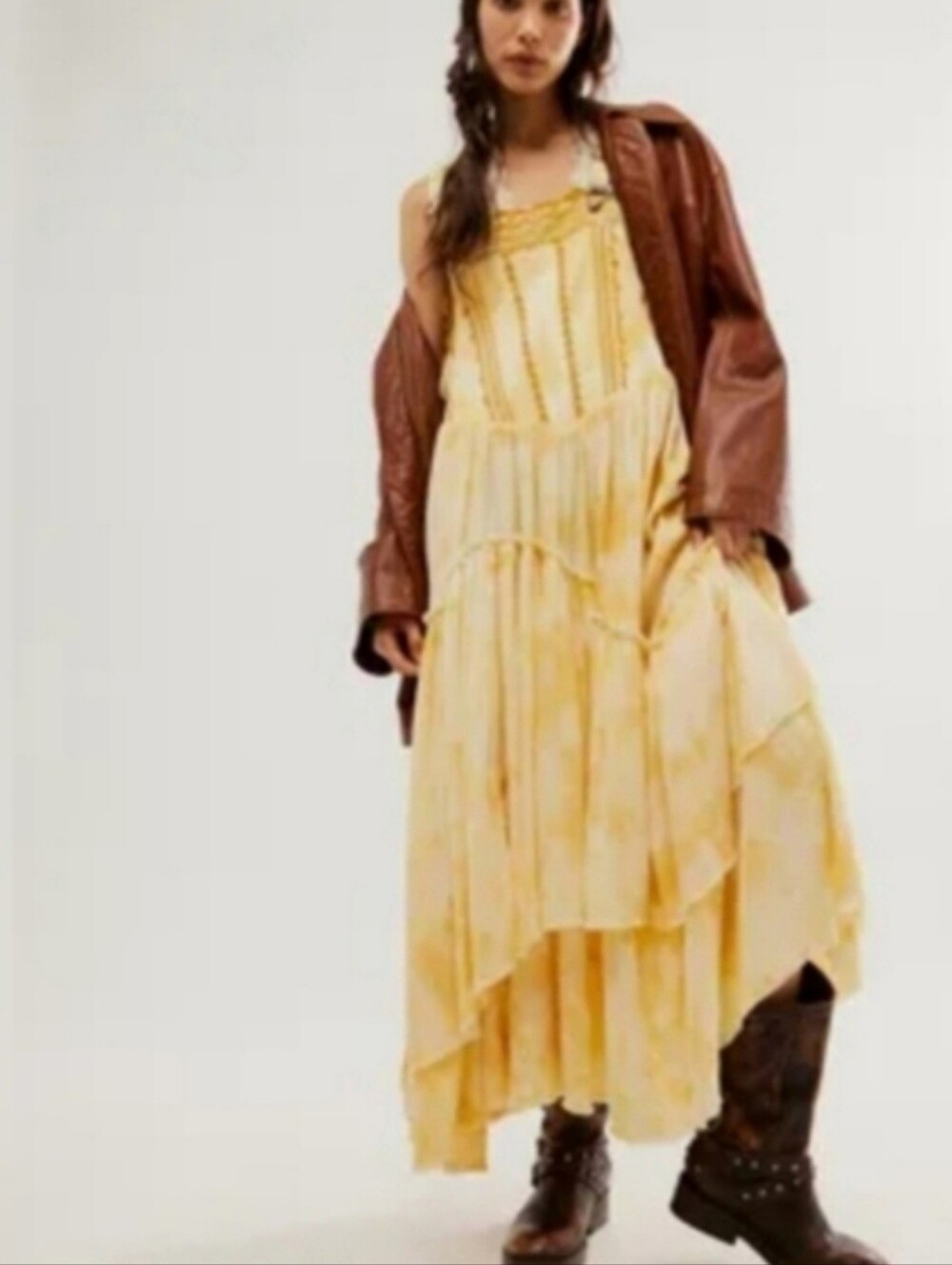 Free People Bali Devon Skirtall Style # 85537769Color Italian StrawSize s